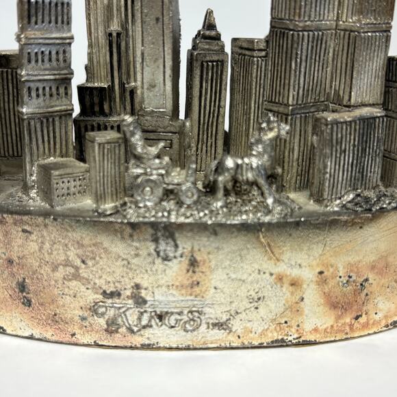 NYC Bldgs Statue Of Liberty World Trade Center NEW YORK Skyline Souvenir AS IS! - Picture 8 of 10